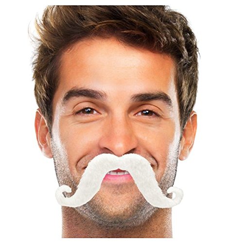 Amscan Moustache, Party Accessory, White - coolthings.us