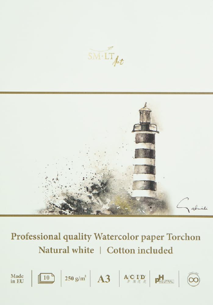 SM.LT A3 White Watercolour Paper Pad 10 Sheets 250gsm 3AS-10(250)/PRO