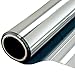 Window Film One Way Mirror Film Daytime Privacy Static Non-Adhesive Decorative Heat Control Anti UV Window Tint for Home and Office, Silver 35.4