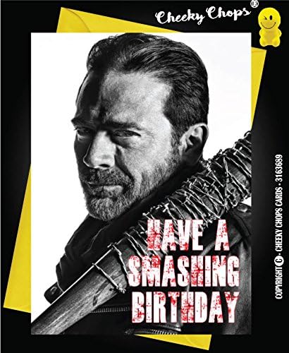 The Walking Dead TWD Negan Birthday Card Friend Boyfriend Girlfriend Humour- C237