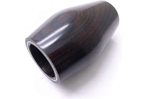 Liyafy 65mm Ebony Clarinet Barrel Clarinet Parts Accessories Built-in copper hoop Black