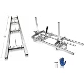 Portable Chainsaw Mill 36 Inches Planking Milling Bar Size 14 Inches to 36 Inches,with 9Ft Rail Mill Guide System
