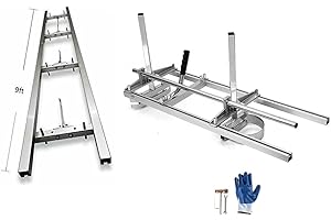 Portable Chainsaw Mill 36 Inches Planking Milling Bar Size 14 Inches to 36 Inches,with 9Ft Rail Mill Guide System