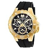 Technomarine Men's 'Cruise' Quartz Stainless Steel and Silicone Casual Watch, Color:Black (Model: TM-115076)