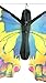 HQ Kites Swallowtail L Butterfly Kite, 51 Inch Single Line Kite with Tail