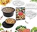 Air Fryer Accessories, 6-pieces -8 inches Premium Air Fryer Accessories Set for Gowise, Phillips, Cozyna and More Brand, Fit all 3.7QT &5.3QT &5.8QT- 4 pieces of 6 are 8 inches and 7 inches 6 inches