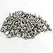 SLC Nickel Plated Double Capped Rivets Medium 100 Pack