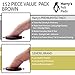 Felt Furniture Pads (152 Piece) Self-Stick Value Variety Pack, Heavy Duty, Eco-Friendly, Brown