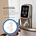 Lockly Secure Pro Wi-Fi Smart Door Lock, Keyless Entry with PIN Genie® Digital Keypad, 3D Biometric Fingerprint Sensor Front Door Lock with Handle, Voice Control & Auto Lock - Latch Edition