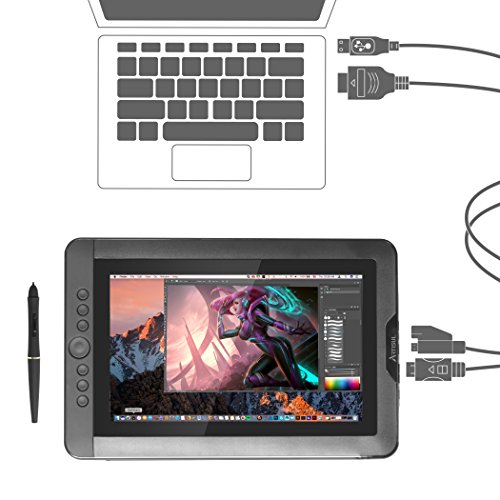Artisul D13 S - 13.3" LCD Graphics Tablet with Display - Full HD Drawing Display Monitor 8192 Pressure Sensitivity Stylus 6 Hotkeys & Scroll Dial