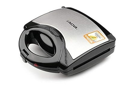 (CERTIFIED REFURBISHED) Nova NSM 2403 750-Watt 3-in-1 Sandwich Maker (Black/Grey)