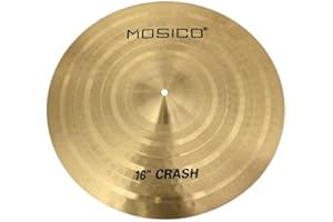 Mosico Cymbal 16 Inch Crash Cymbal Drum Cymbal Practice Cymbal (16"Crash)