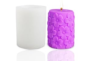 Candle Making Molds, AITRAI 3D Flower Silicone Molds for Candles Candle Mold for Candle Making DIY Soaps Aromatherapy Wax Candle Crafts Home Decorations