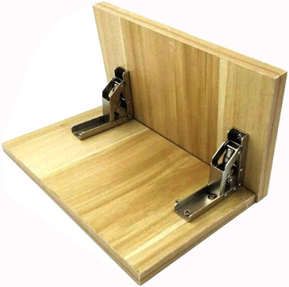 90 Degree Folding Door/Shelf Hinge Hidden Bracket Table Holder Furniture Parts (4PCS), 10pcs - Image 4