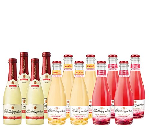 Rotkäppchen Fruchtsecco Alkoholfrei Granatapfel, Mango und Rotkäppchen Alkoholfrei (12 x 0.2 l)