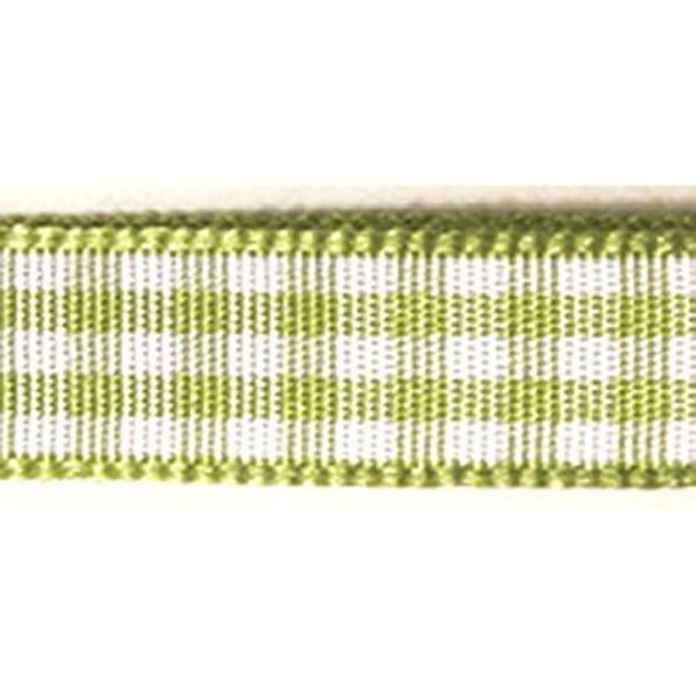 RAYHER 5540785 Checked Ribbon 6 mm Roll 10 m, maigrün