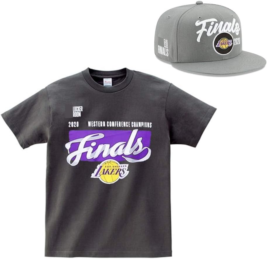 Z A 2020 Western Championship T Shirt And Hat Lakers Celebration T Shirt Short Sleeve Tee Comfortable Fabrics Anti Wrinkle Suitable For Gyms And Training Gift For Fans Amazon Co Uk Sports Outdoors