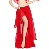 ROYAL SMEELA Chiffon Fairy Belly Dance Skirt Large Swing Skirts Women Belly Dancing Practice Clothing One Size, 11 Colors