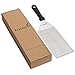 Big Metal Griddle Spatula - Grill spatula 4 x 8 in Large Burger Smasher Hamburger Turner Scraper - Pancake Flipper - Great for BBQ Grill and Flat Top Griddle - Commercial Grade