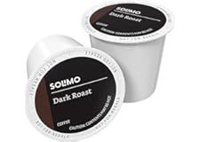 Amazon Brand - 100 Ct. Solimo Dark Roast Coffee Pods, Compatible with Keurig 2.0 K-Cup Brewers 100 Count(Pack of 1)