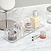 InterDesign Clarity Cosmetic Organizer Tote for Vanity or Medicine Cabinet – Perfect Storage for Makeup or Cosmetics, Large