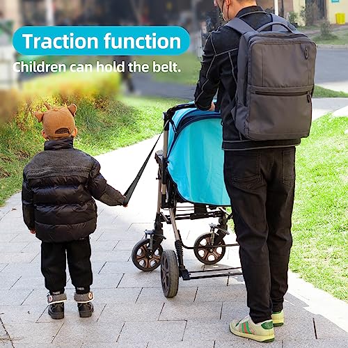 (2Pack Black) Baby Stroller Hooks for Hanging Toddler Travel Accessory