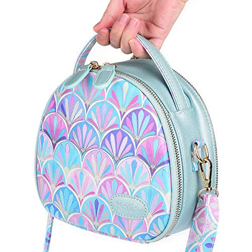 Katia Zipper Universal Camera Case Compatible for Polaroid Fujifilm Instax Mini 7s 8 9 25 26 30 70 90 Wide 300 Liplay SQ6 Instant Film Camera, HP Sprocket Portable Photo Printer - Peacock