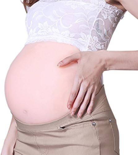 2 Months Soft Silicone False Pregnancy Adhesive Big Fake Belly CD Cross-Dress