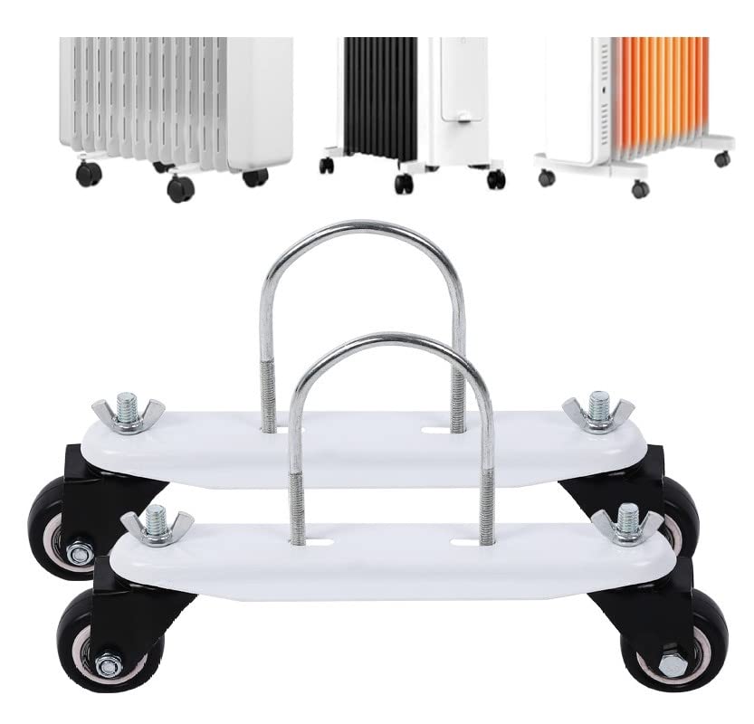 Beekeg 20 x 15 cm oil radiator feet, universal oil radiator mobile support, applicable to all brands, oil radiator stand device parts