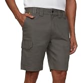 CAT Caterpillar Workwear Men's Cargo Flex Shorts (US, Numeric, 38, Regular, Regular, Gray)