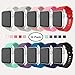 Apple Watch Series 3 Band 42mm, [10 Pack] Alritz Soft Silicone Strap Replacement Wristband with Stainless Steel Buckle Compatible Apple Watch Series 1/2/3/Nike+/Edition/Hermes