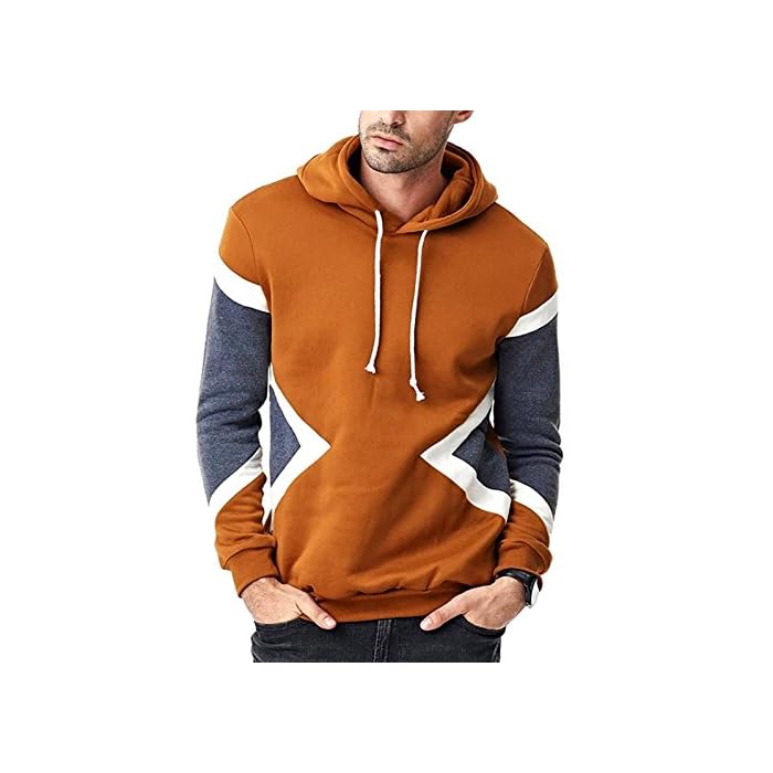 Panelled Hoodie Sweatshirt Jacket 