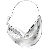 THRN Jewelry Silhouette Hoop Earrings 45mm Lightweight Geometric Hoop Earrings For Women Jewelry For Gift