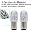 SUPAREE 2X680 Lumens 1156 1141 1003 3030 6SMD Led Light Bulb Use for Back Up Reverse Lights,Tail Lights,Rv lights White