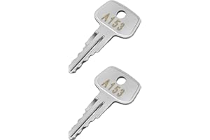 VIDABTE A153 SKS roof Rack Key,Replacement Key for Yakima SKS Ski,Roof,Cargo Box,Carrier Racks and Crossbars.(2 Pack-Code A153)