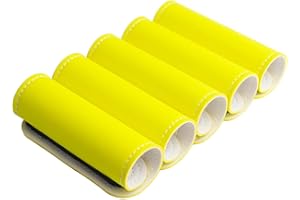 BAGSWEET Luggage Handle Wrap-5 Pack Luggage Handle Wraps for Suitcase/Carry on/Bag/Car Neon Luggage Identfiers Travel Accessories for Luggage (Neon Yellow)