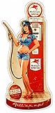 Nostalgia Decals Old Mobil Oil Pin up Girl decal 6