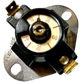 Heater Adjustable Fan Control Thermostat Range of 140F-180F, fit for Wood, Insert, and Gas Fireplace Blower