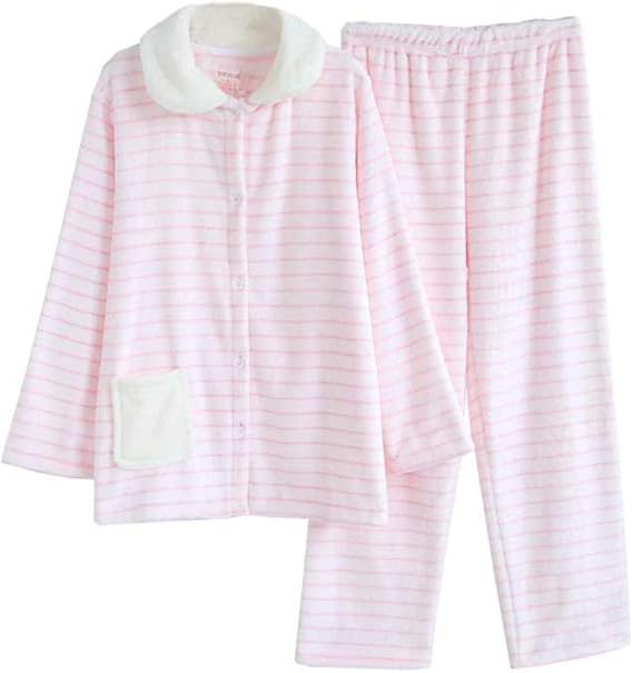 Amazon Co Jp マタニティー冬暖かい看護服妊娠中の女性シックなフランネルの寝間着 服 ファッション小物