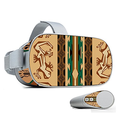MightySkins Skin Compatible with Oculus Go Mobile VR - Desert Stripes | Protect…