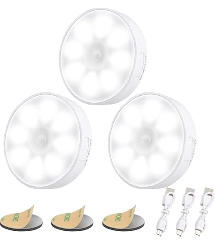 Luz LED Con Sensor De Movimiento Para Debajo Del Clóset - Recargable