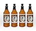 Zombie Cajun Hot Sauce - 4 Full Size (6oz) Bottles of Traditional Creole Slow Cooked Louisiana Hot Sauces made with Cayenne Peppers. It's Not About the Hot It's About the Flavor