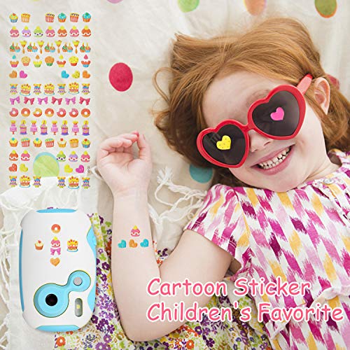 AGM Kids Camera, 1.4" Mini Children Video Camera Recorder 8GB Memory Card Toddler Digital Camera, DIY Creative Birthday Gifts for Kids (Blue)