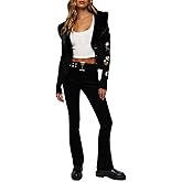 Forever 21 Womens Corduroy Belted Flare Pants