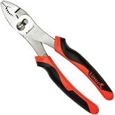 Proferred T21002 Slip Joint Pliers, 8" TPR Grip