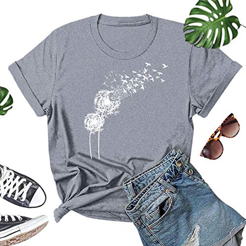 Risaho Damen T-Shirt Kurzarm Fledermaus Bluse Sommer Shirt Lose Stretch Oberteil Tops Sommerblusen Festliche Tops