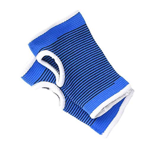 MINILUJIA Kids Hand Full Palm Protection Gloves and Children Sports Foot Ankle Brace Support and Wrist Guard Pad One Size - 3 Pair - High Elasticity Blue