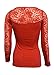 MonsterCloset Long Sleeve Top w/ Lace Insert On Sleeves and Back