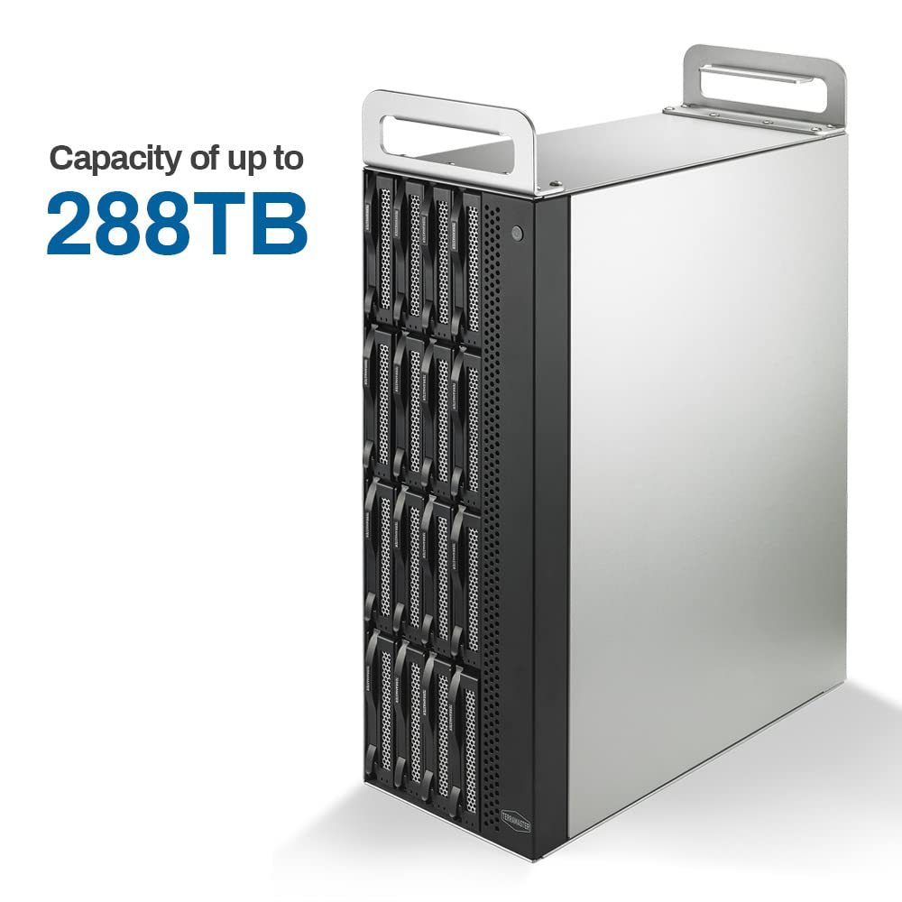 TERRAMASTER D16 Thunderbolt 3 (D16-331) Compact Tower RAID Enclosure - RAID 0/1/5/6/10/50 External Hard Drive Storage