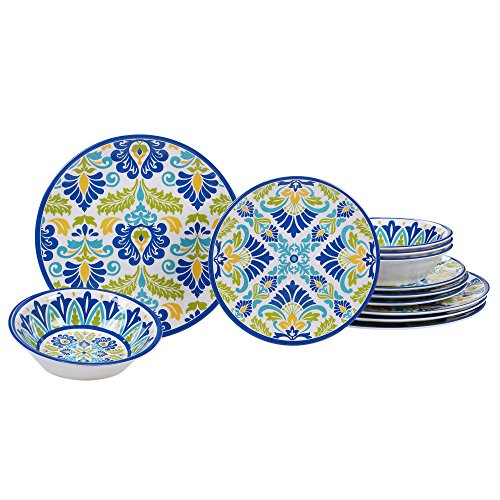 Certified International Martinique Melamine 12 pc Dinnerware Set